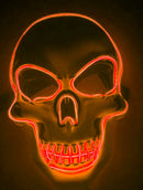 Halloween Skeleton Mask LED Glow Scary Mask - Addy Mart