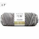 8 Strands Of Gradient Milk Cotton Wool Hand-knitted Medium Thick - Addy Mart