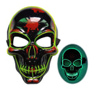 Halloween Skeleton Mask LED Glow Scary Mask - Addy Mart
