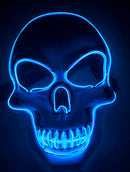 Halloween Skeleton Mask LED Glow Scary Mask - Addy Mart