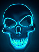 Halloween Skeleton Mask LED Glow Scary Mask - Addy Mart