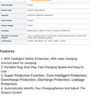 Power Bank Strong Lights portable Solar Charger 50000 Mah