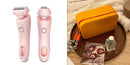 2 In 1 Hair Removal Epilator USB Rechargeable Trimmer Women Body Razor Face Leg Armpit Bikini Hand Pubic Shaver Hair Remover - Addy Mart