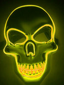 Halloween Skeleton Mask LED Glow Scary Mask - Addy Mart
