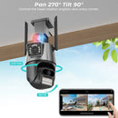 Cutting-Edge 4K 4MP Dual Screen PTZ WiFi Camera - Addy Mart