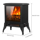US SF512-14A 120V 1400W 14 Inch Fireplace, Black, Iron, Freestanding, Fake Firewood-Heating Wire - Addy Mart