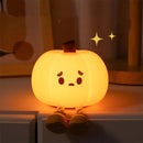 Home Decor Halloween Pumpkin Night Light Cute Soft Silicone Lamp Touch  Dimmable Rechargeable Bedside Decor Light Kids Gifts Halloween Decorations - Addy Mart