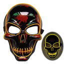 Halloween Skeleton Mask LED Glow Scary Mask - Addy Mart