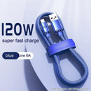 120W Data Cable Type-C Mobile Phone Charging Cable - Addy Mart