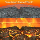 US SF512-14A 120V 1400W 14 Inch Fireplace, Black, Iron, Freestanding, Fake Firewood-Heating Wire - Addy Mart