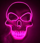 Halloween Skeleton Mask LED Glow Scary Mask - Addy Mart