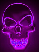 Halloween Skeleton Mask LED Glow Scary Mask - Addy Mart