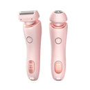 2 In 1 Hair Removal Epilator USB Rechargeable Trimmer Women Body Razor Face Leg Armpit Bikini Hand Pubic Shaver Hair Remover - Addy Mart
