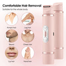 Dual-Head Electric Shaver Painless Women's Epilator Bikini Hair Removal Device Automatic Hair Trimmer Underarm Facial Lips Leg - Addy Mart