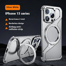 Z-type Metal Bracket Magnetic Phone Case - Premium Quality - Addy Mart