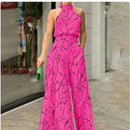 Sleeveless Halter Jumpsuit - Addy Mart