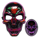 Halloween Skeleton Mask LED Glow Scary Mask - Addy Mart