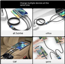3-in-1 Mobile Phone Data Cable with Light & Super-Fast 6A Charging - Addy Mart