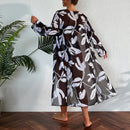 New Bikini Three-piece Women's Swimsuit Black And White Printed Swimming - Addy Mart