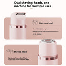 Dual-Head Electric Shaver Painless Women's Epilator Bikini Hair Removal Device Automatic Hair Trimmer Underarm Facial Lips Leg - Addy Mart