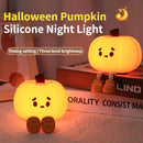 Home Decor Halloween Pumpkin Night Light Cute Soft Silicone Lamp Touch  Dimmable Rechargeable Bedside Decor Light Kids Gifts Halloween Decorations - Addy Mart