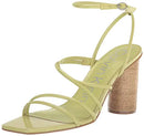 Calvin Klein Womens Sizzle Heeled Sandal Lime 330 8 - Addy Mart