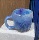 400ml Resin Mineral Crystal Coffee Mugs With Handles Elegant Fake Mineral Crystal Cup For Workplace Home Decor Christmas Gift Kitchen Gadgets - Addy Mart