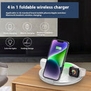 Folding Three-in-one Wireless Charger Vertical Desktop Phone Holder - Addy Mart