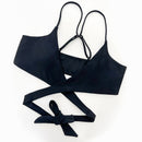 New Bikini Three-piece Women's Swimsuit Black And White Printed Swimming - Addy Mart