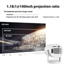 Portable 180° Home Projector - Addy Mart