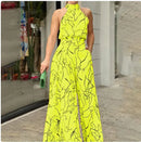 Sleeveless Halter Jumpsuit - Addy Mart