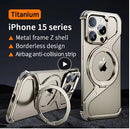 Z-type Metal Bracket Magnetic Phone Case - Premium Quality - Addy Mart