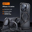 Z-type Metal Bracket Magnetic Phone Case - Premium Quality - Addy Mart