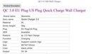 QC 3.0 EU plug US Plug quick charge wall charger - Addy Mart